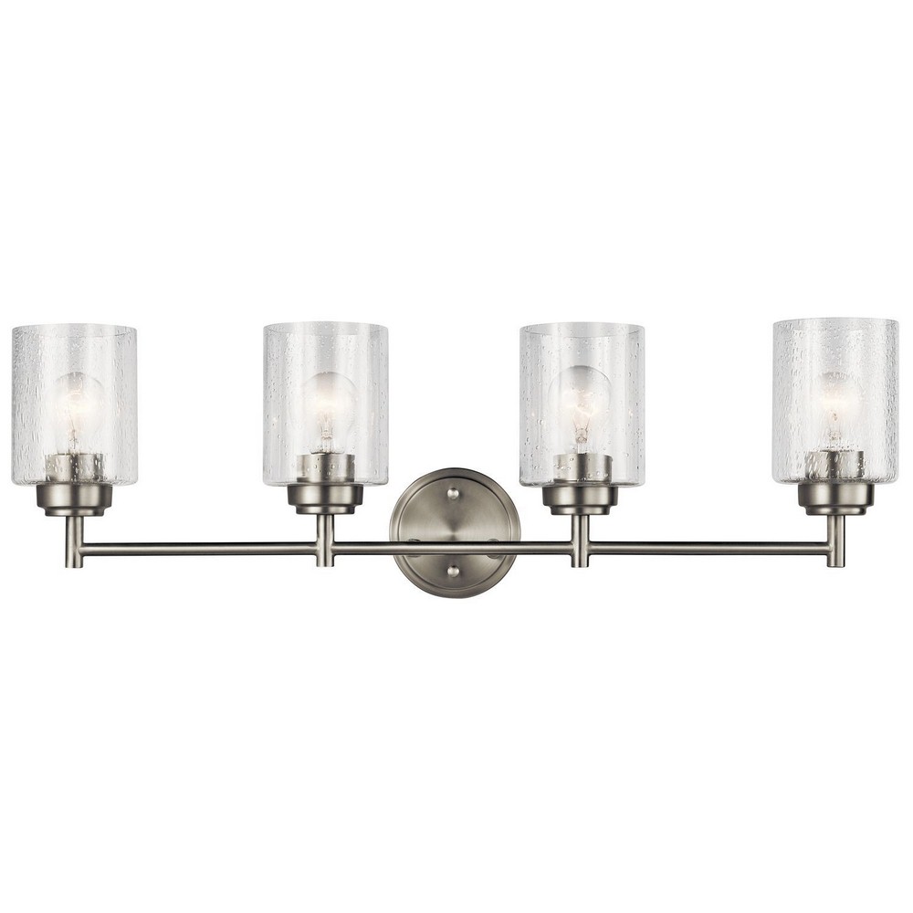 Chrome Artcraft Lighting Crescent Street 4-Light Bathroom Vanity Light Chrome Artcraft Lighting Crescent Street 4-Light Bathroom Vanity Light